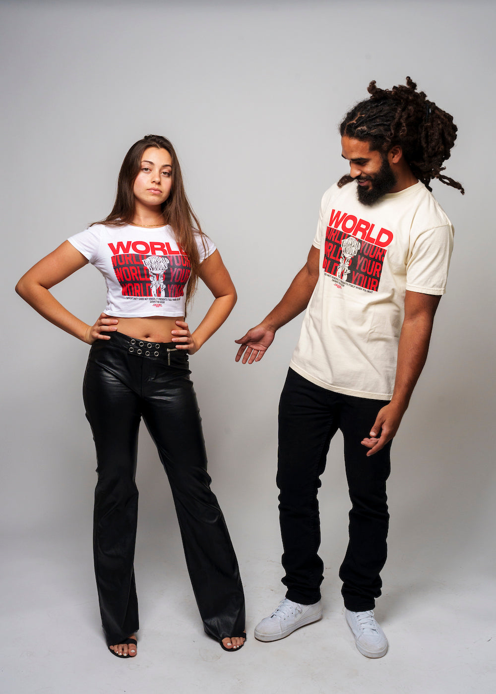 "World is Yours" Cream Tee