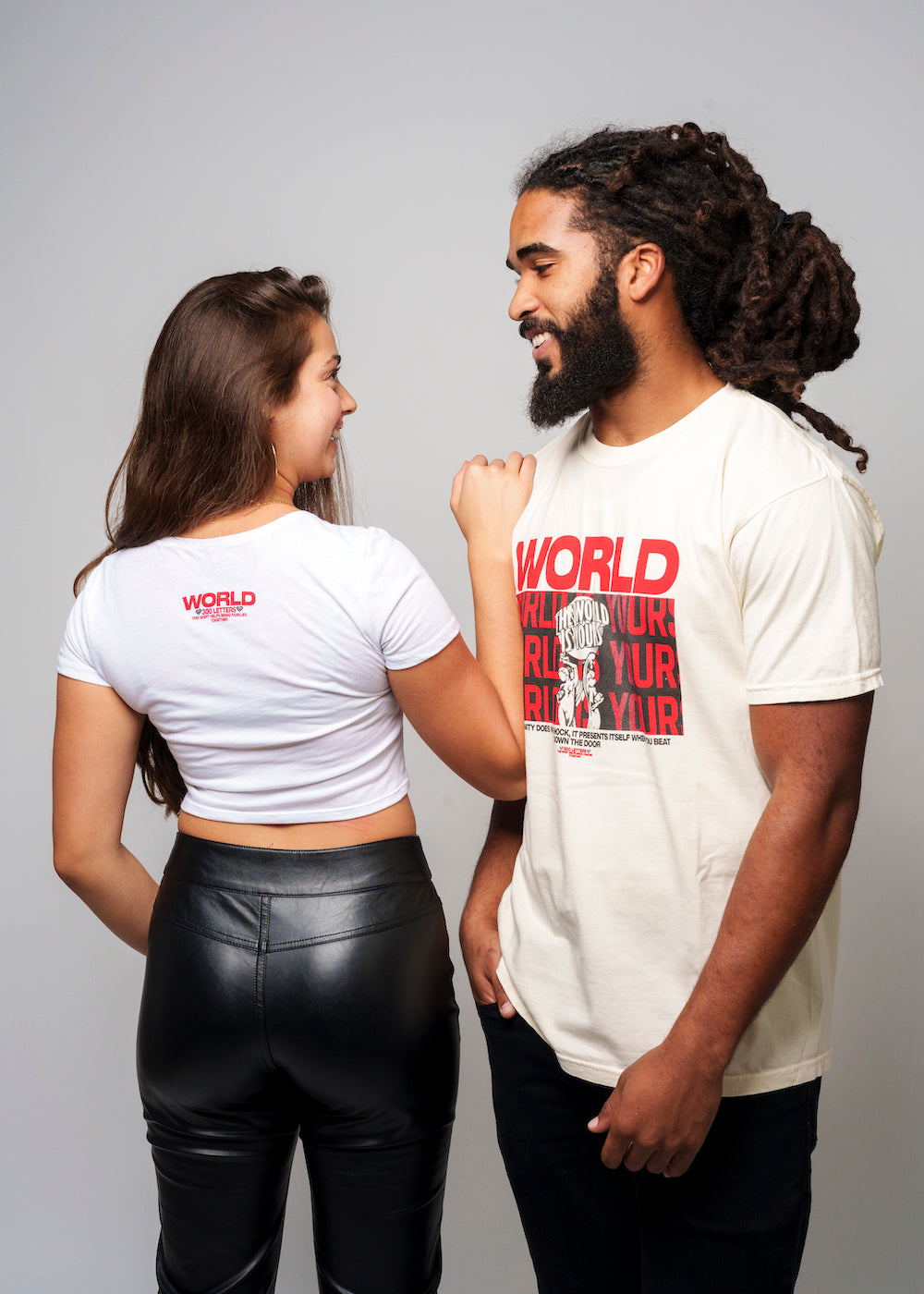 "World is Yours" Cream Tee